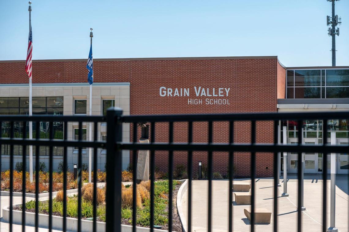 Grain Valley High School in eastern Jackson County.
