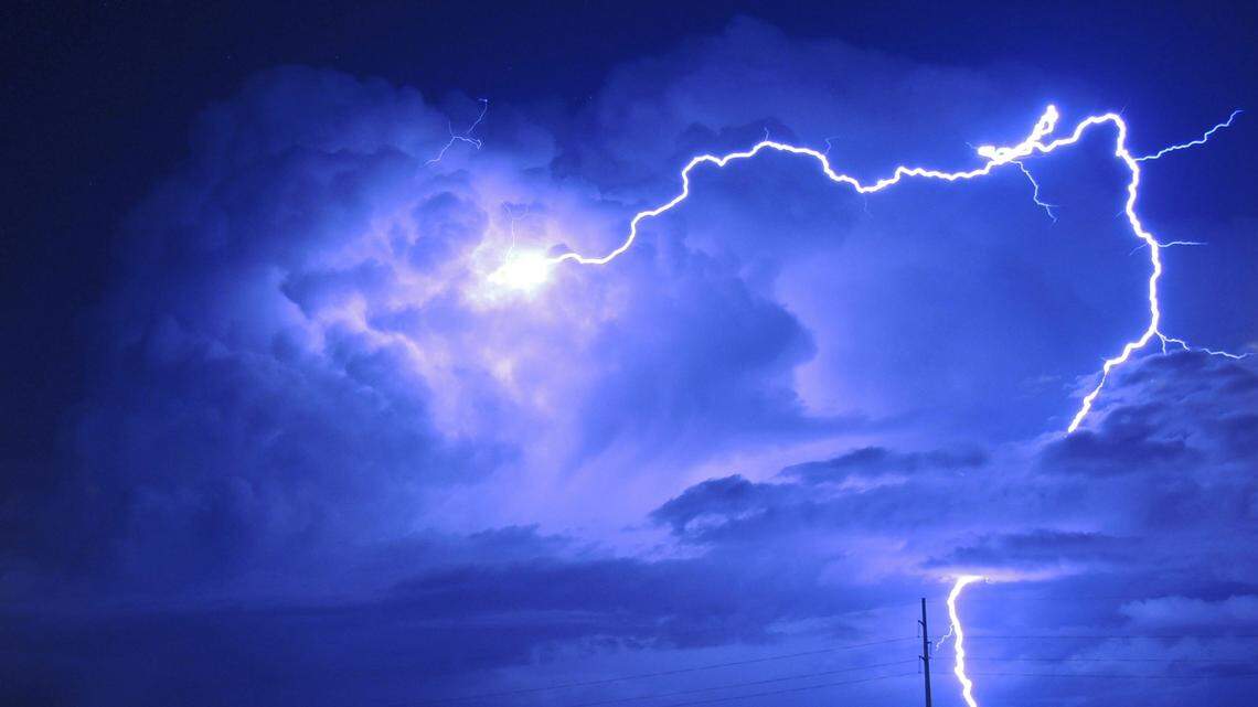 Two people, including a pregnant teenager, were struck by lighting during an Indiana storm, deputies said.