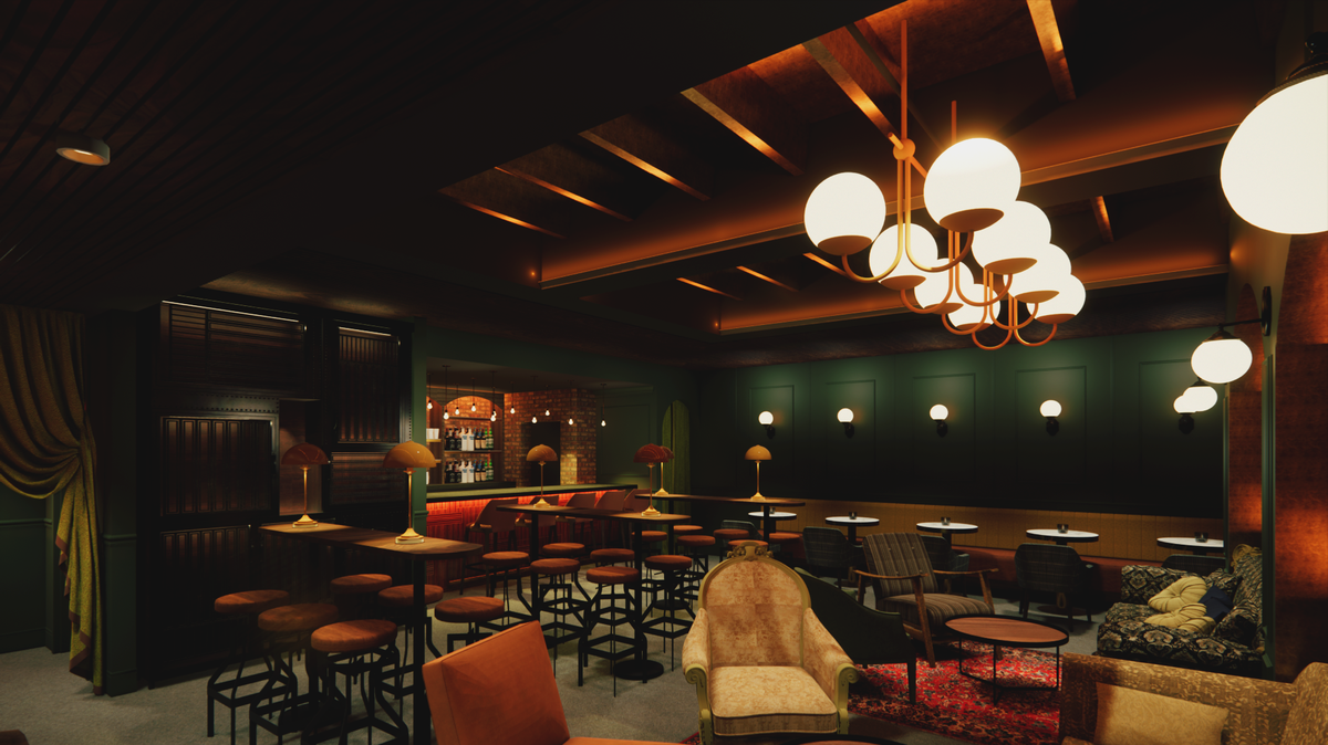 The Brass Monkey will be an immersive cocktail lounge with a speakeasy-style entrance.