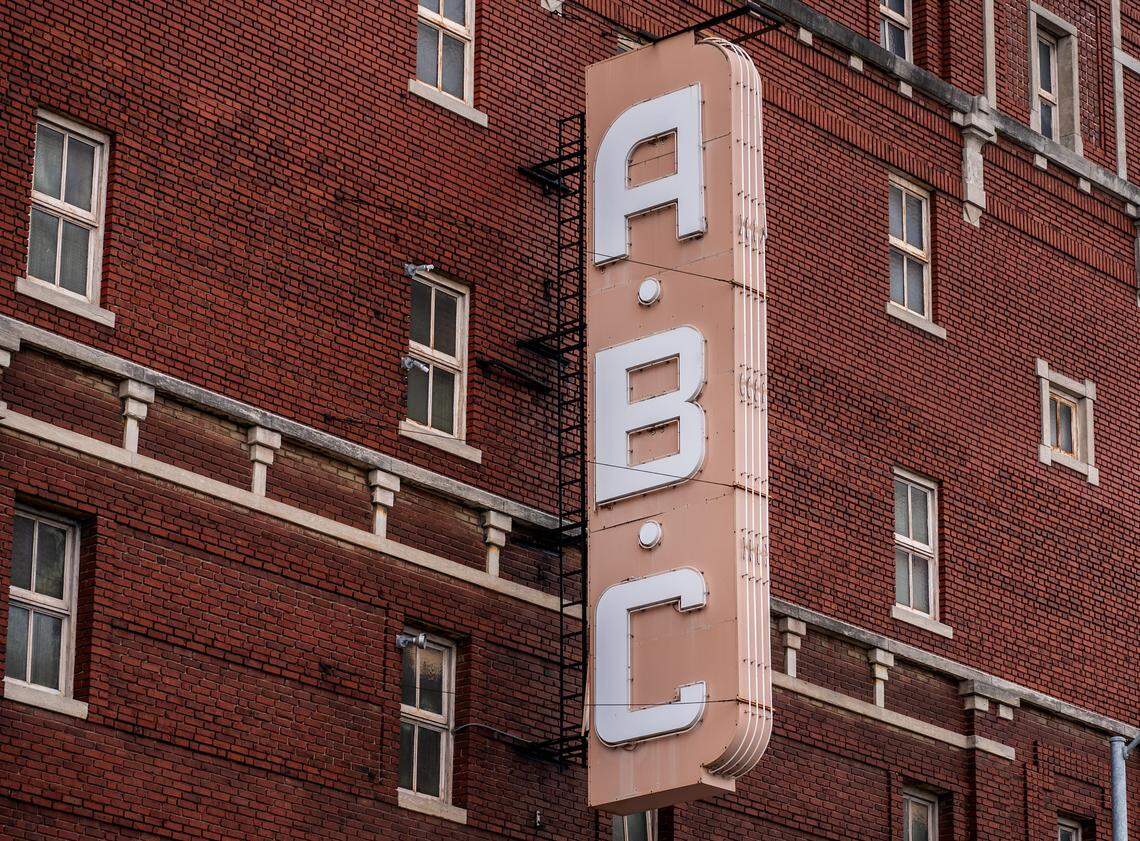 A close up of the ABC Storage building at 3244 Main St., is pictured on Wednesday, Feb. 18, 2026, in Kansas City.