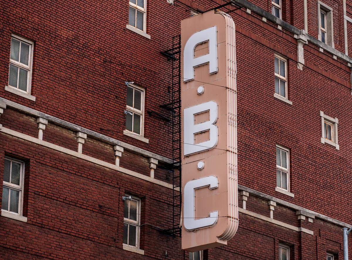 A close up of the ABC Storage building at 3244 Main St., is pictured on Wednesday, Feb. 18, 2026, in Kansas City.