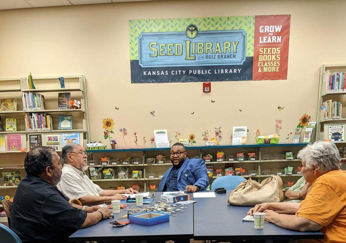 Gary Jones at the Irene Ruiz Branch Library courtesy of Jenny Garmon