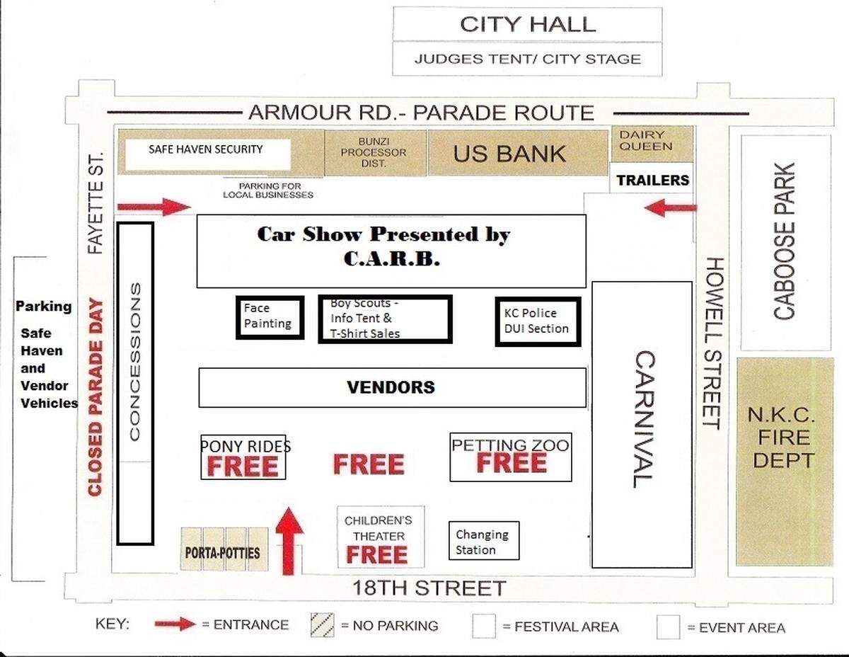The festival area for Snake Saturday this weekend.