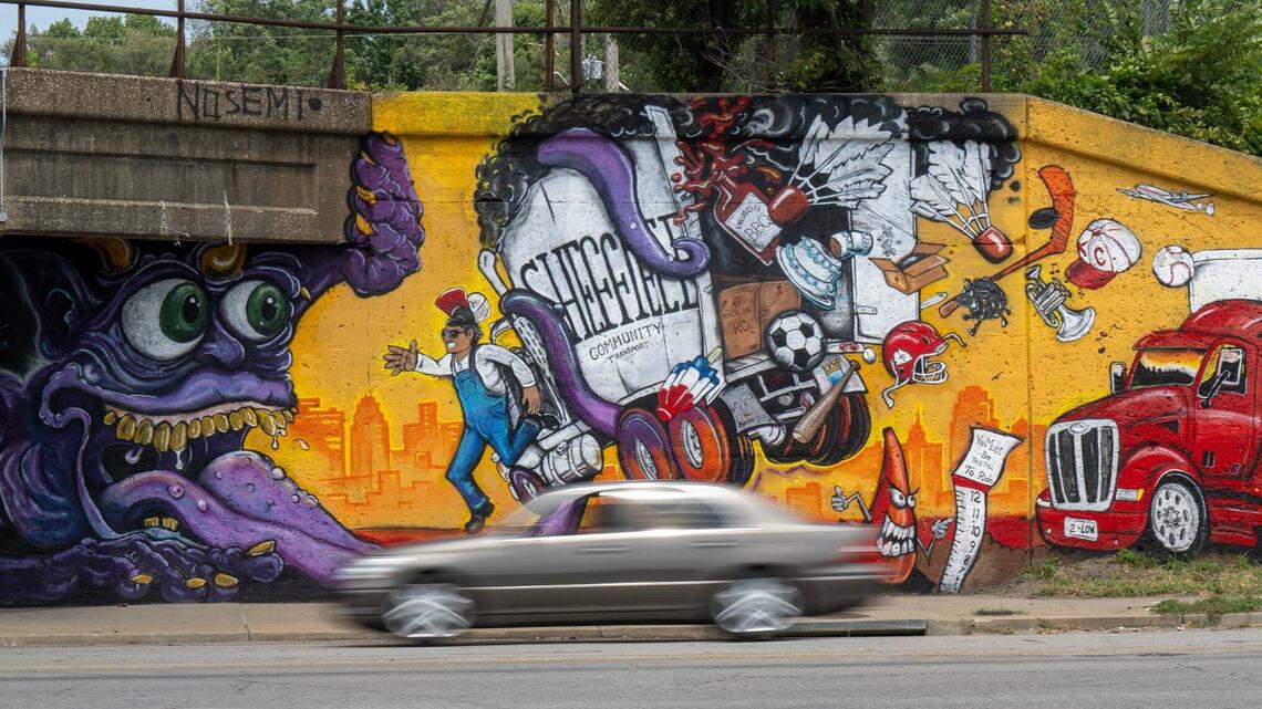 How new murals capture notorious reputation of Independence Avenue’s truck-eating bridge