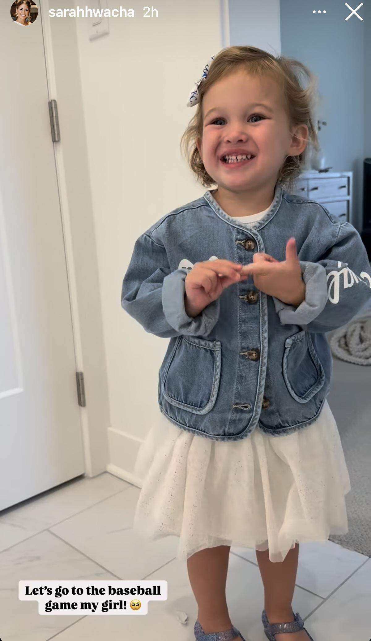 Little Marcia’s game-day fit.