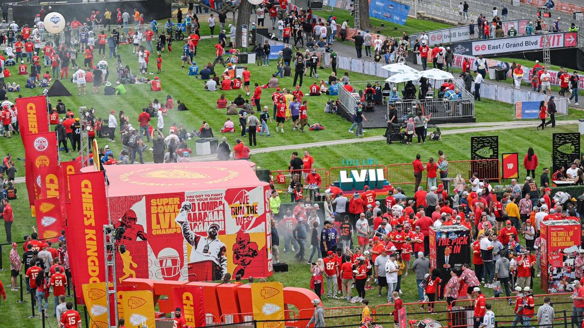 Photos: NFL Draft Experience park packs in fans on opening day of draft in Kansas City