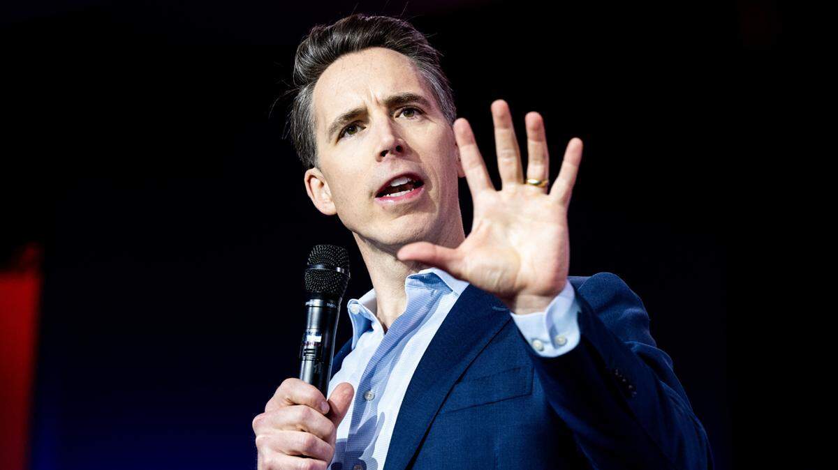 U.S. Senator Josh Hawley (R-MO) speaking at the Faith & Freedom Coalition’s 2024 Road to Majority Conference held at the Washington Hilton in Washington, D.C. (Photo by Michael Brochstein/Sipa USA)