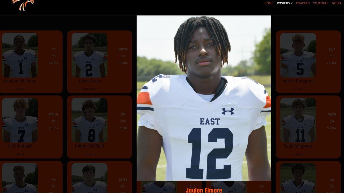 Former Olathe East High School senior Jaylon Elmore, once a varsity football player, was sentenced to 20 years in prison for the shooting of a school resource officer in 2022.