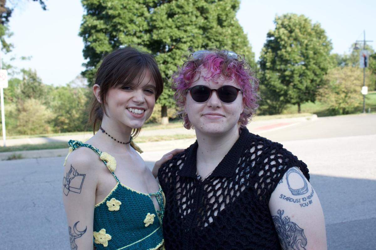 Kiera Ainsworth, 23, and Rhett Wingert, 23, attended The Smashing Pumpkins at Starlight Theatre on Wednesday.