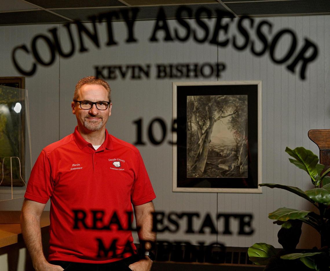Lincoln County Assessor Kevin Bishop has seen the county grow dramatically since he started working in the office in 1986, from 35,000 to 60,000. He was elected assessor in 2006.