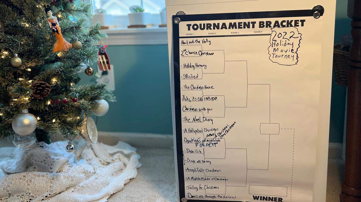During the holidays, movies can bring cheer. And a tournament brought family and friends into the fun for this film fan.