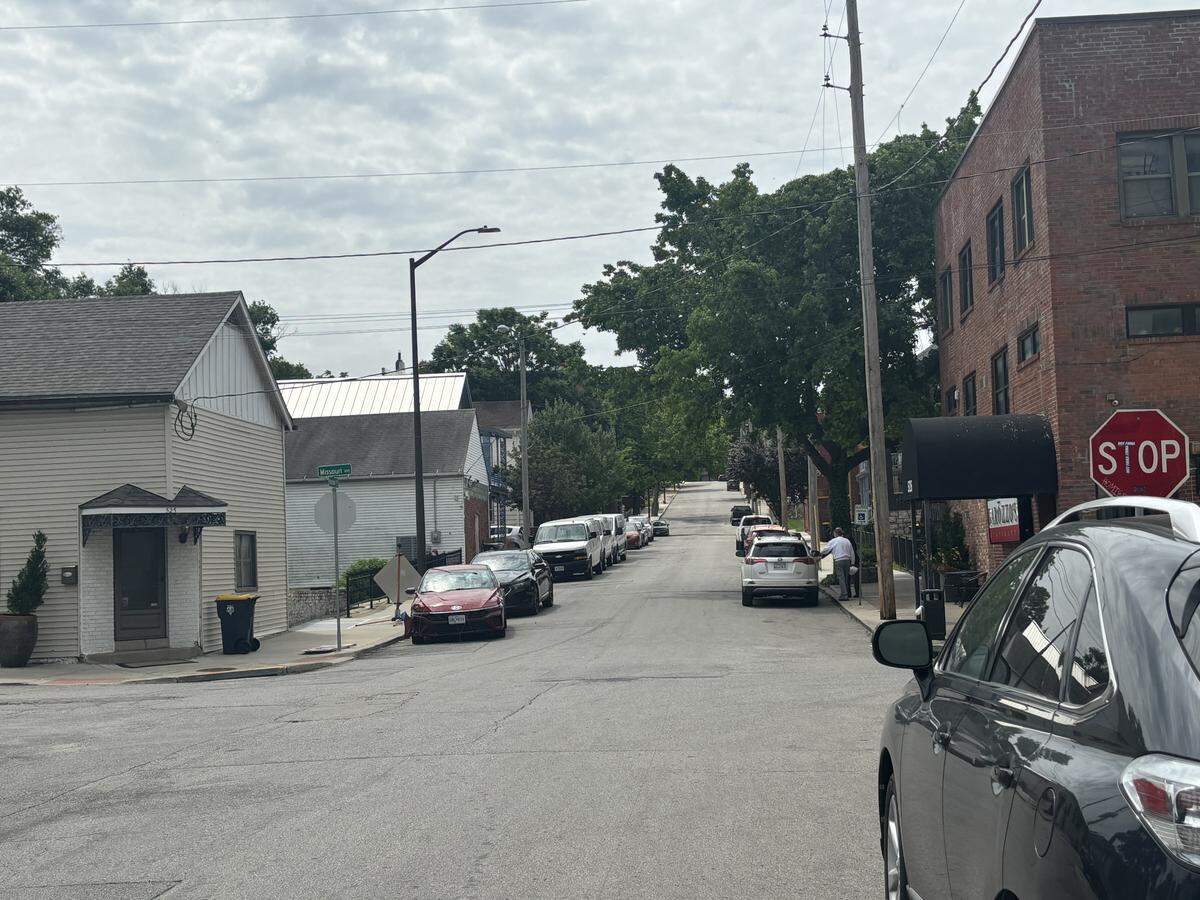 Harrison Street through Kansas City’s Columbus Park is seen as a dividing line on the new congressional redistricting maps, with one side of the street set for a different district than the other.