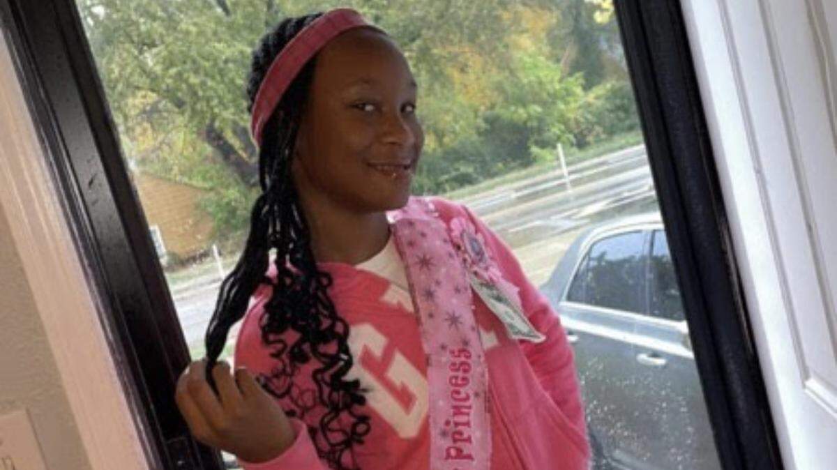 Lauren Reddick, 11, wears a sash celebrating her birthday on Oct. 22, 2023. Just over a week later, Reddick was shot and paralyzed by a stray bullet while in her Kansas City bedroom on Nov. 1, 2023.