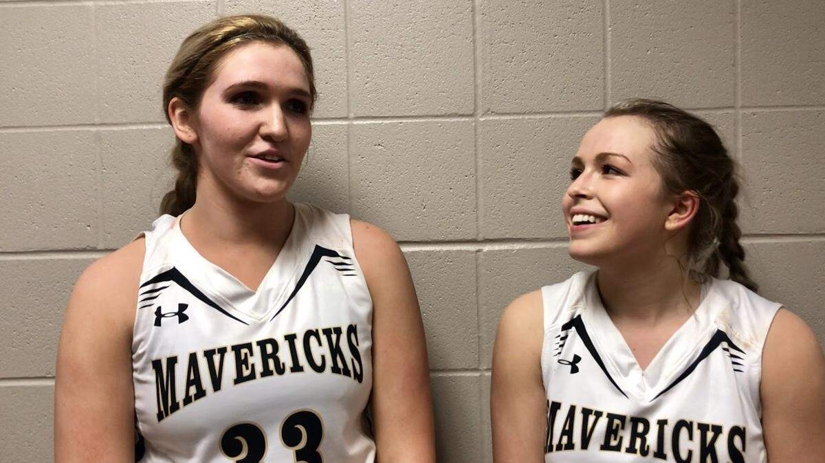 Lexi Snodgrass, left, and Zayda Perez have made a splash in their first season with the Maize South Mavericks.