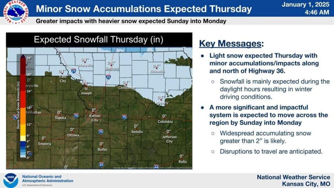 When will snow arrive in Kansas City and how much will fall? | Kansas ...