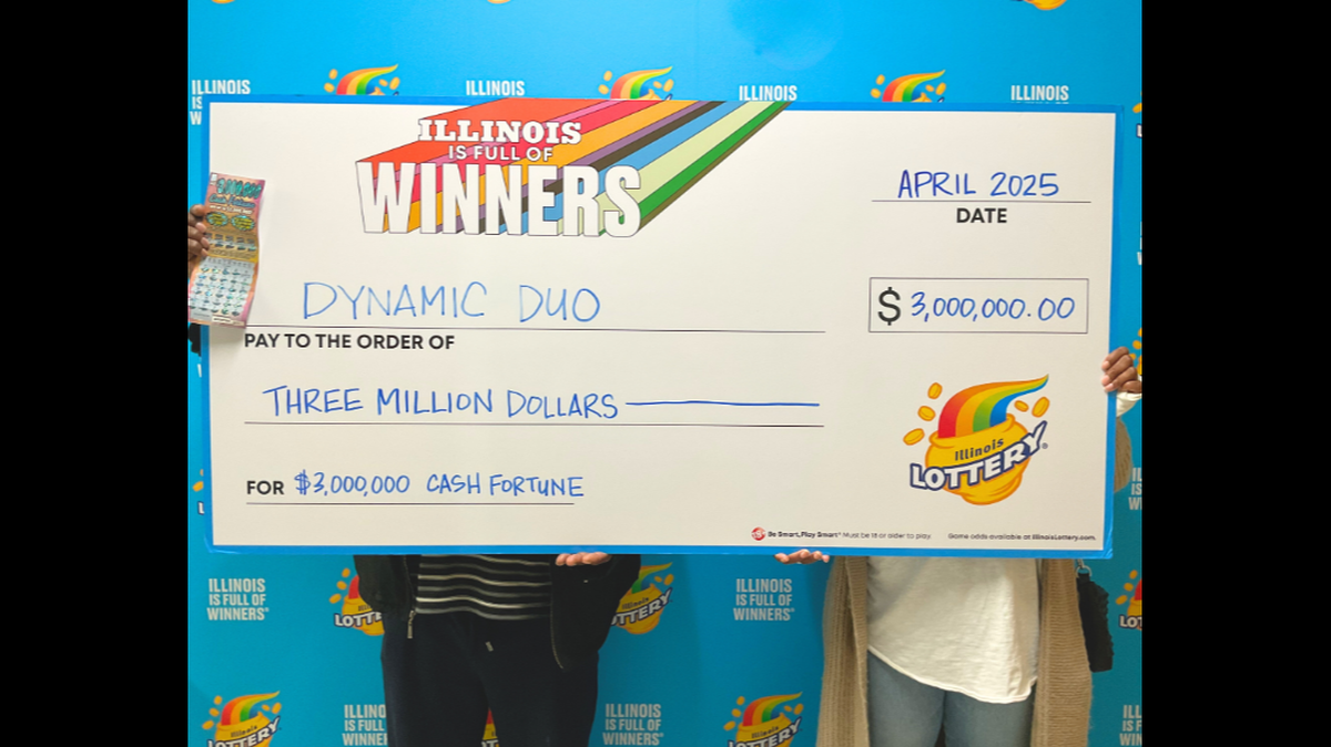 The woman plans to use some of her winnings to go on a vacation with her father, she told Illinois Lottery officials.