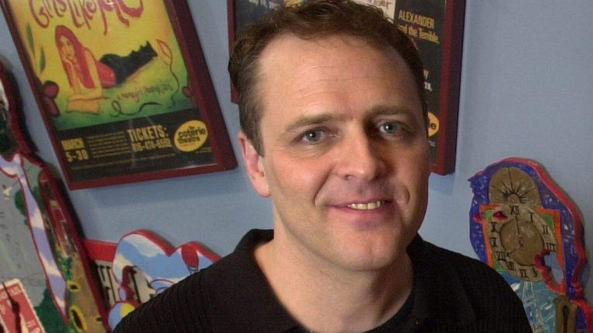 Artistic director Jeff Church at The Coterie theater in Crown Center in 2002.