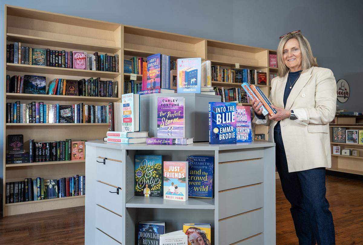 Award-winning investigative journalist and children's author Lisa McCormick is opening Typo's Bookstore, 109 Main St. in Parkville, Missouri. McCormick, who has published 18 children's books, was preparing the store Friday, May 15, 2026, for a grand opening on May 30.