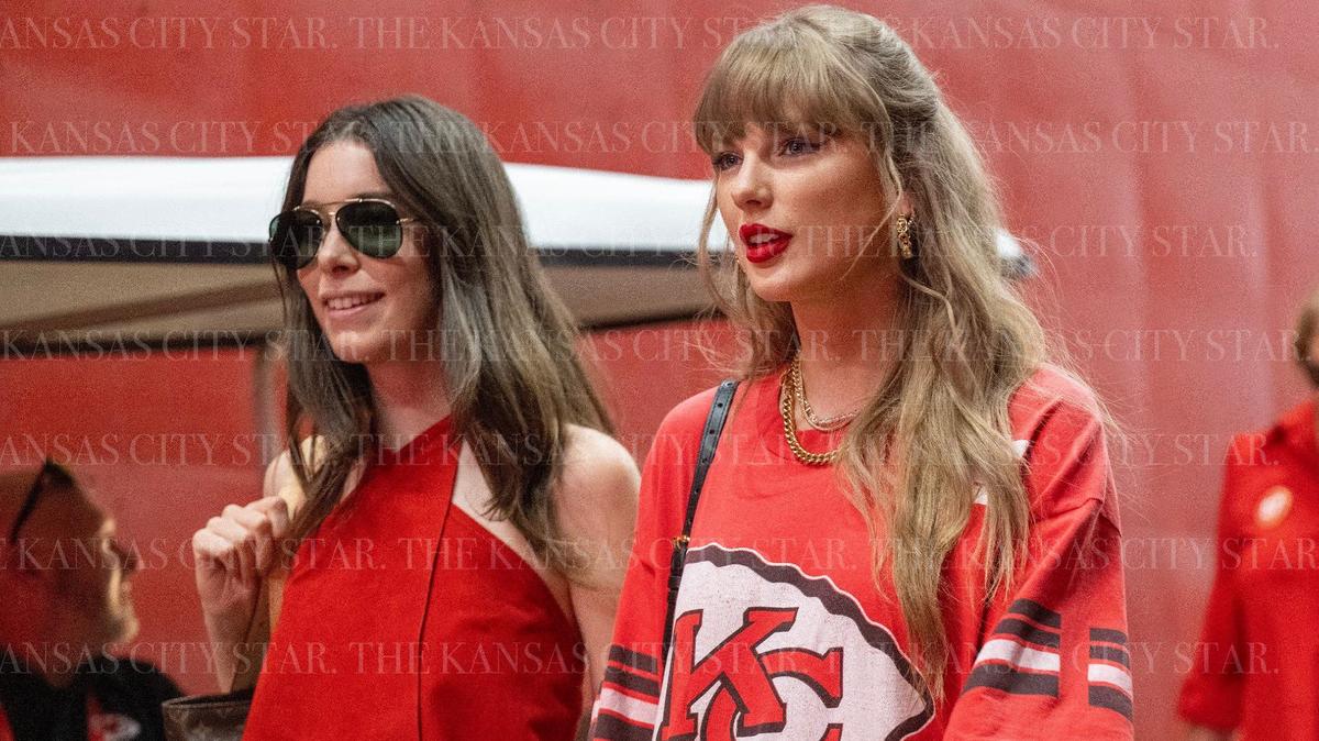 Pop star Taylor Swift and singer Danielle Haim attended the Chiefs-Bengals game on Sept. 15 in Kansas City. It was the last Chiefs game Swift, who is dating tight end Travis Kelce, attended in the new season.