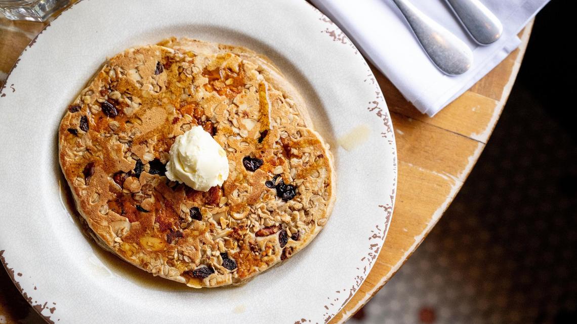 Pancakes with apples? Sweet potatoes? KC bistro menu is always changing, always superb