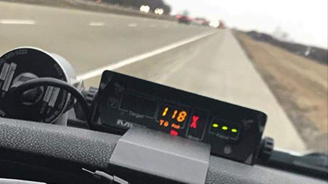 The Iowa State Patrol on Friday clocked a driver going 118 mph. The officer didn't believe their excuse.