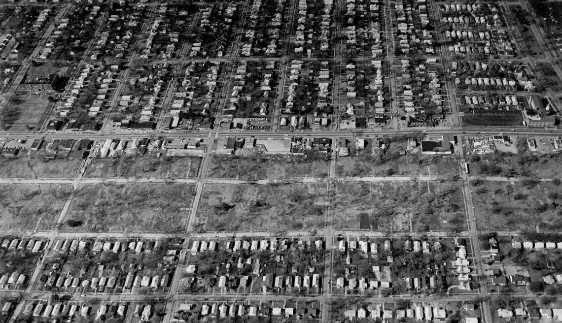 Most of the 10.2 miles of streets taken in by the proposed South Midtown Roadway are stripped of homes and void of little else as the project had been delayed some 15 years.