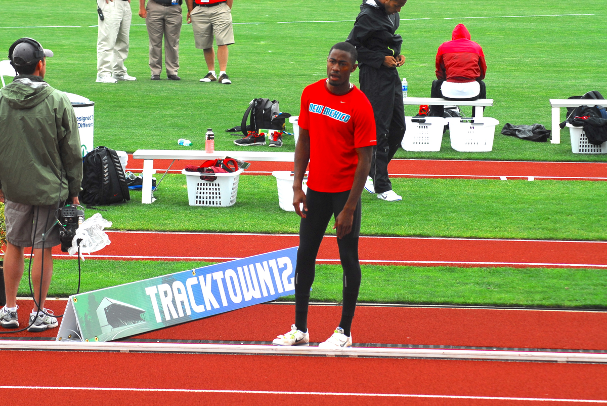 Floyd Ross competed in track and field at the University of New Mexico. He won honors in the triple jump and the long jump.