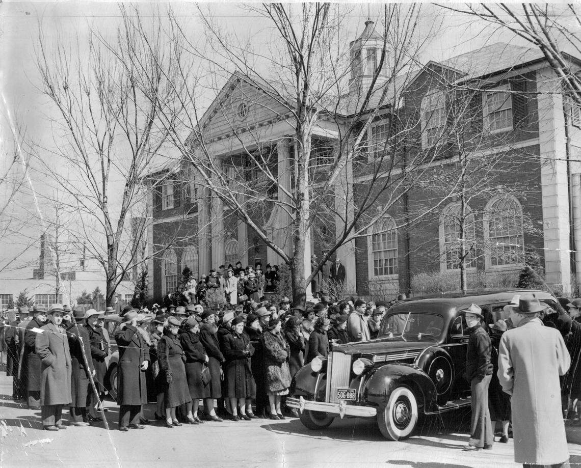 Leila Welsh’s funeral takes place at the Stine McClure Funeral Home