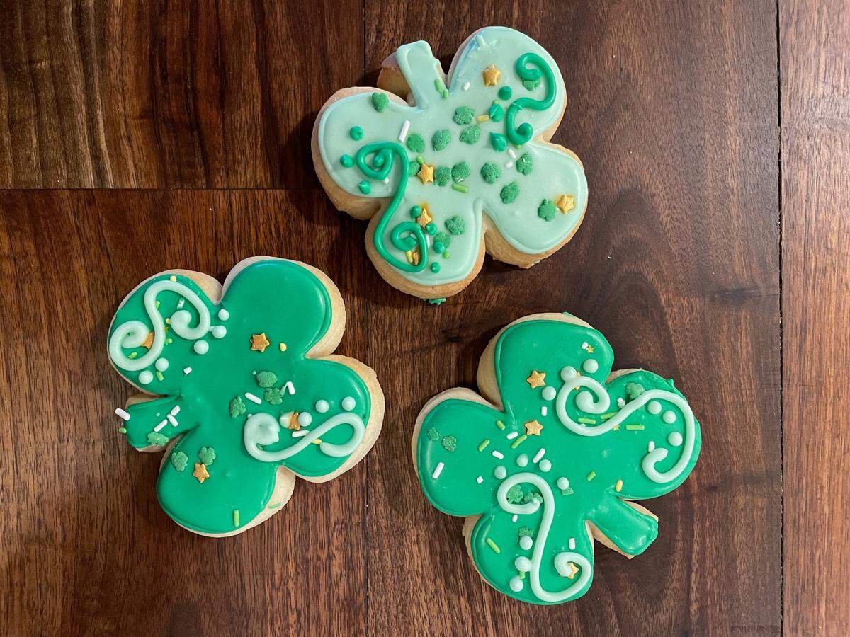 Rye has shamrock sugar cookies ($3.50) for pickup at the Plaza restaurant through St. Patrick’s Day.