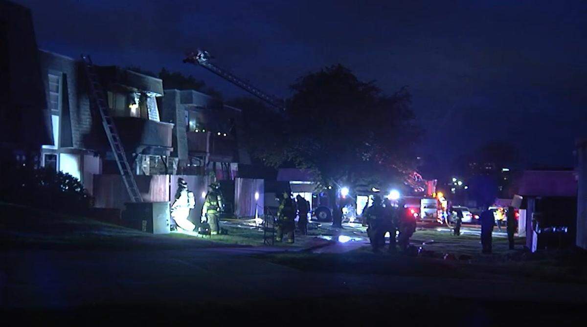 No injuries were reported at a fire on April 29, 2022, reported at the Wycliff West Apartments in the 10400 block of Mastin Street in Overland Park.