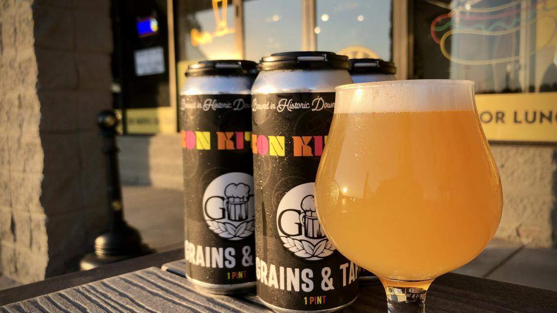 Neon Kittens, an IPA, is one of the popular Grains and Taps brews on tap.