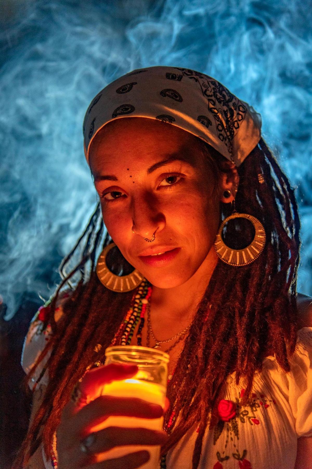 “There are so many definitions of what a witch is. I think it is someone able to tap into energies on a deeper level as well as being in tune with the earth,” says Nicolette Paige.