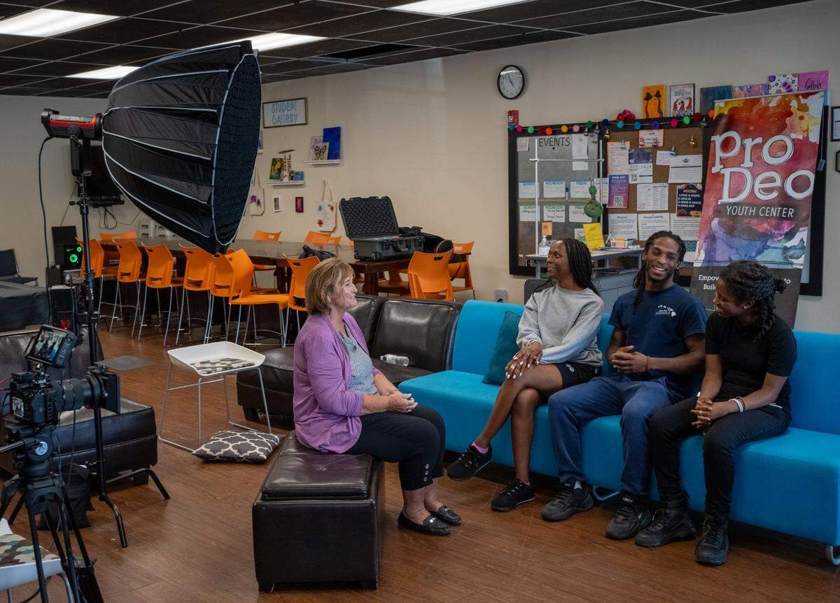 The Pro Deo alumni and center’s director Dr. Elaine Metcalf are currently working together to create a student made documentary about the center, and the experience of growing up in Lee Summit as a teen.