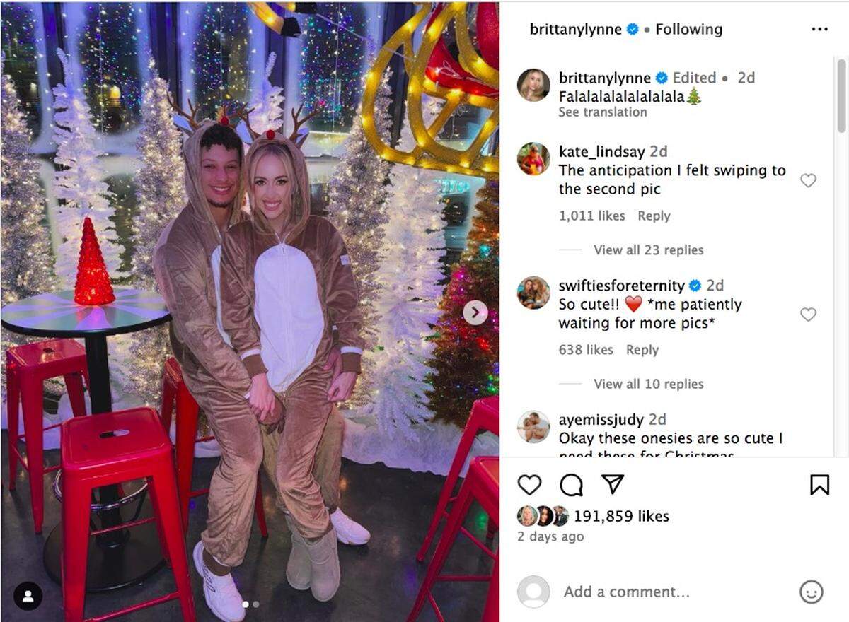 Kansas City Chiefs quarterback Patrick Mahomes and his wife, Brittany Mahomes, partied with other players and their significant others at Miracle on Main Friday night.