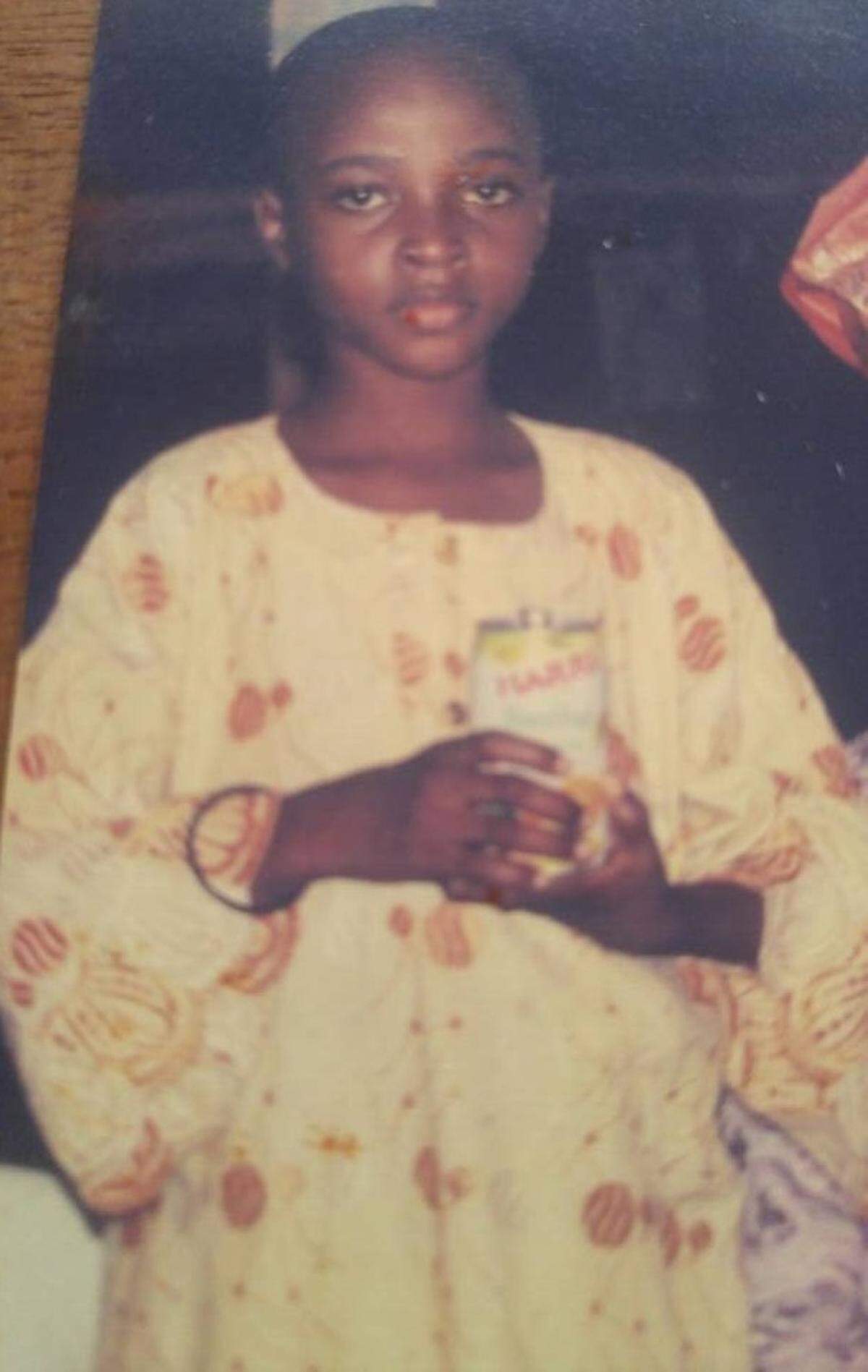 Danielson Ike at age 10 in his native Nigeria.