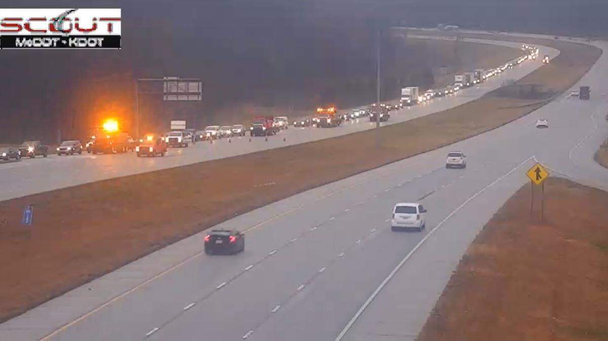 Northbound Interstate 435 was closed at the exit to Wolcott Drive/North Kansas 5 highway in Kansas City, Kansas, for several hours after a hit-and-run victim was killed in a second crash near Missouri 45 highway in Platte County during Friday morning’s rush hour, a Platte County Sheriff’s Department spokesman said. The highway has since reopened.