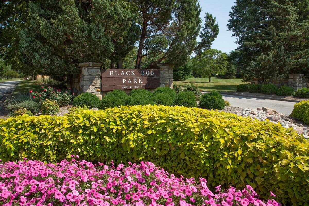 Black Bob Park at 14500 W. 151st. St. in Olathe covers 80 acres and was dedicated in 1981.