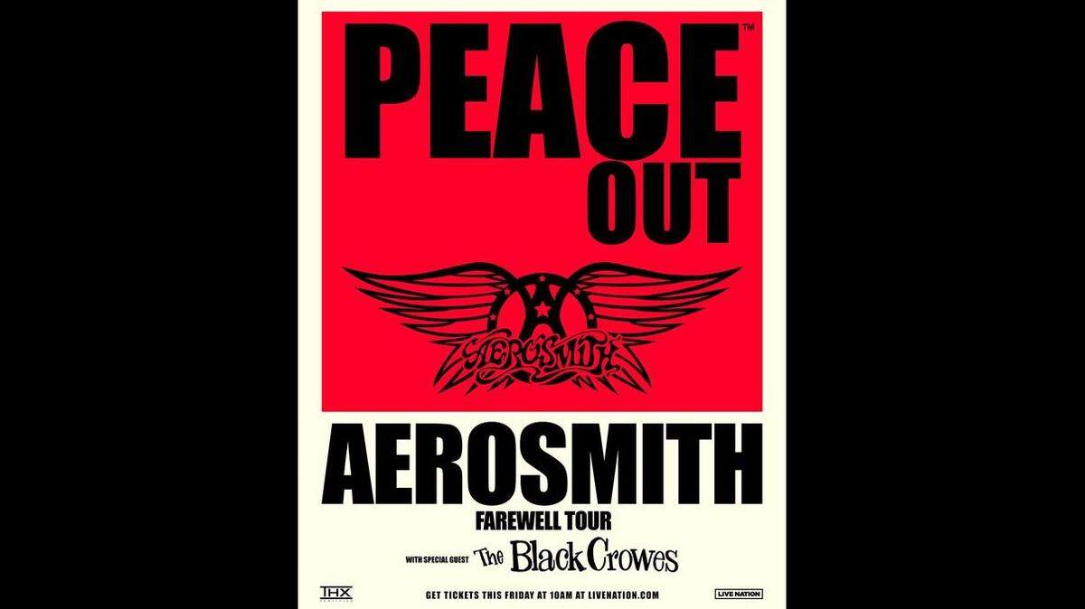 Grammy award-winning and Rock & Roll Hall of Fame band Aerosmith announced it will come to Kansas City as part of it’s “Peace Out” farewell tour.