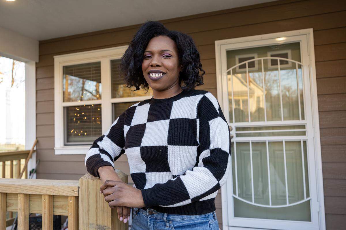 “This is actually a place my family can grow,”  LaToya Jordan said of the new, five-bedroom Habitat for Humanity home she now owns in Kansas City’s Lykins neighborhood.