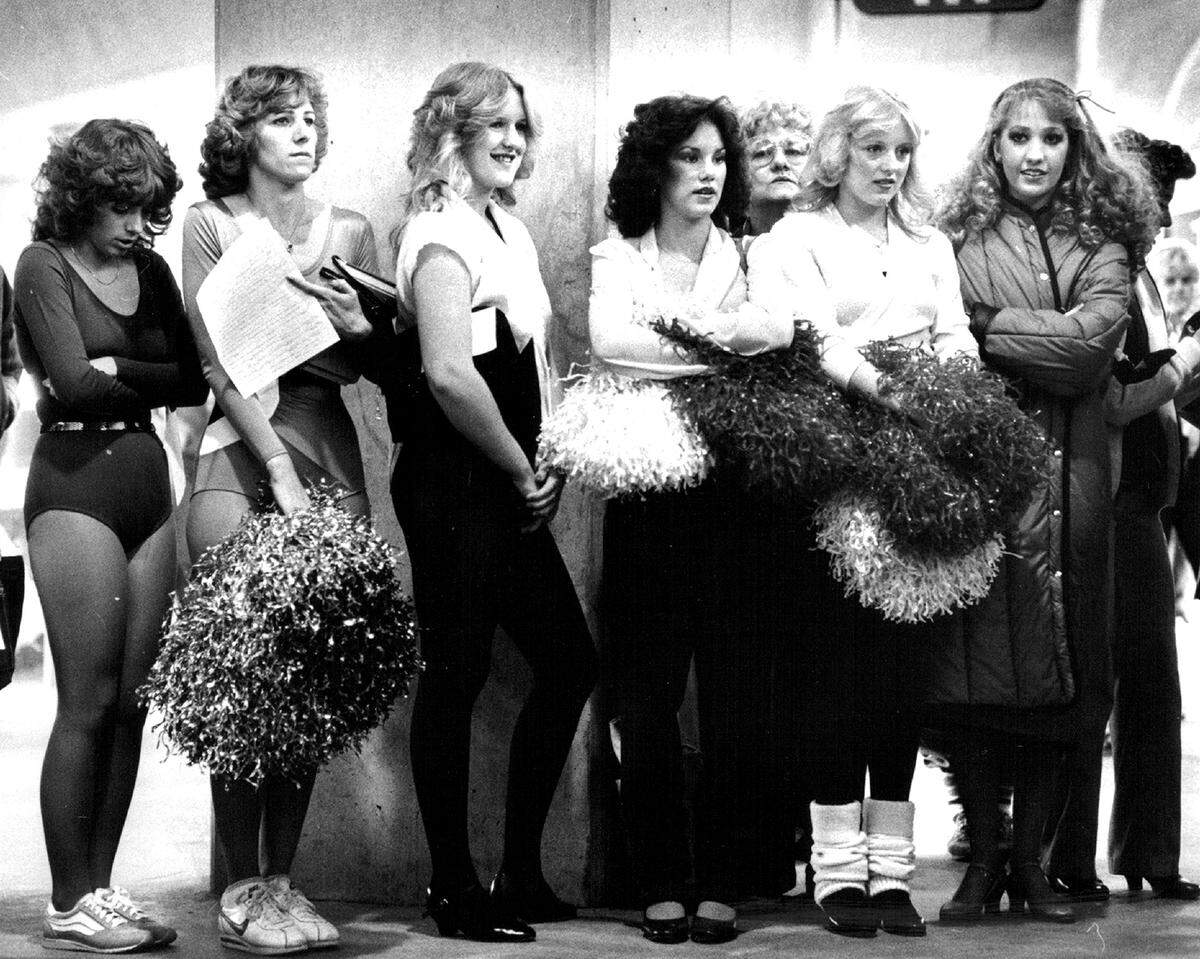 More than 250 women attended the audition, but there are only 18 openings on the 36-member Chiefettes squad in 1981.