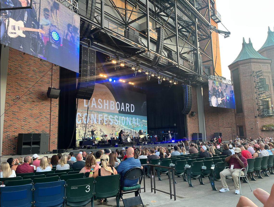 Florida-based emo rock band Dashboard Confessional performed at Starlight Theatre in Kansas City Friday, Aug. 22. They opened for longtime alternative rock band The Goo Goo Dolls.
