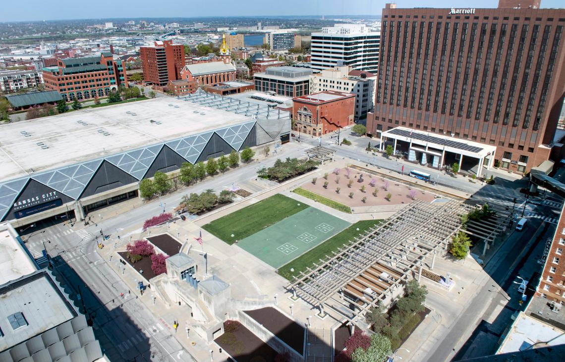 The Barney Allis Plaza garage serves the convention district, including the convention center and the Downtown Marriott.