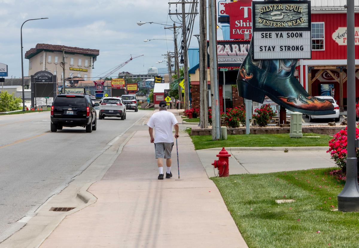 Branson businesses are slowly reopening, but the strip, usually packed with traffic, is a shadow of what it usually is.
