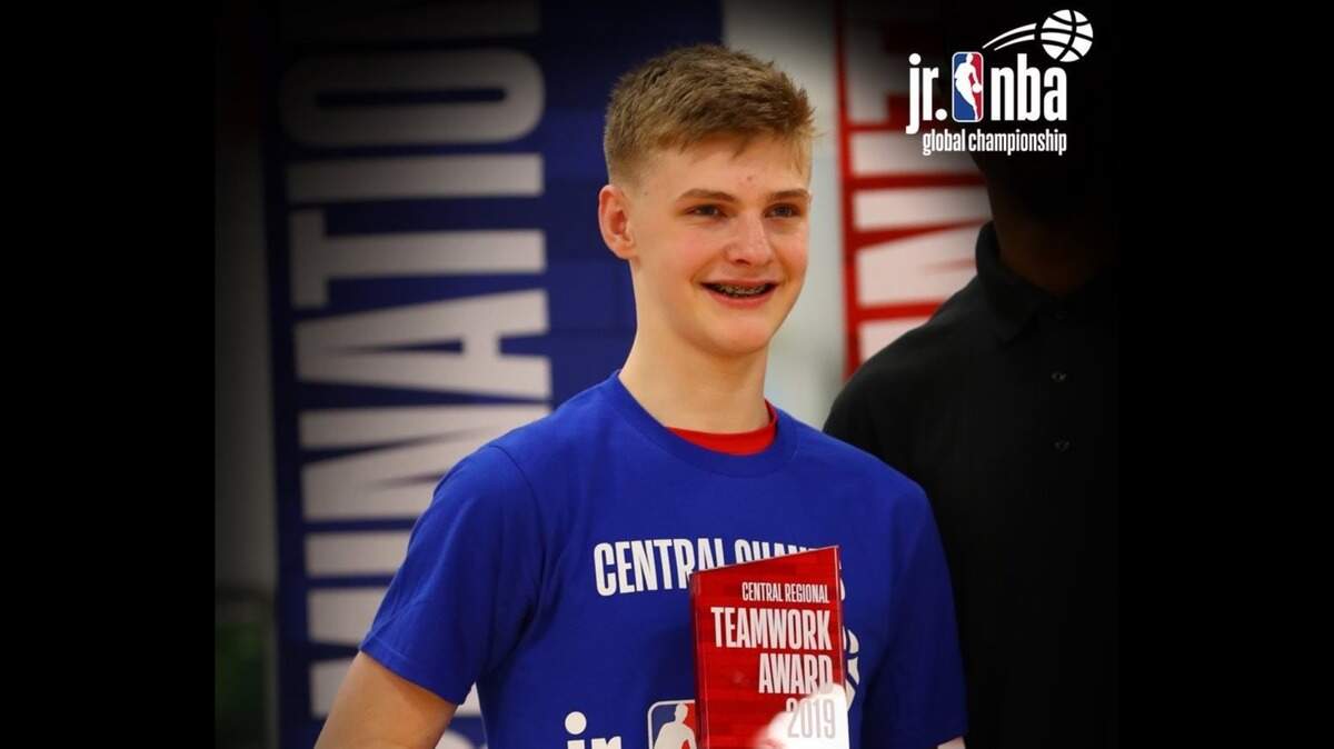 Bishop Miege student-athlete Aidan Wing, a basketball player in the Class of 2023, is one of four KC-area high schools named to the Jr. NBA Court of Leaders.