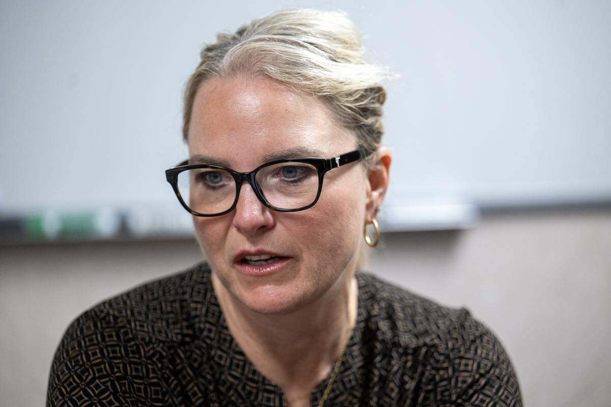 Katie Aldis, 54, a healthcare worker and a major in the Army Reserves, said she was  sexually assaulted during a massage Om Grown Yoga Studio in Baldwin City, Kansas. 