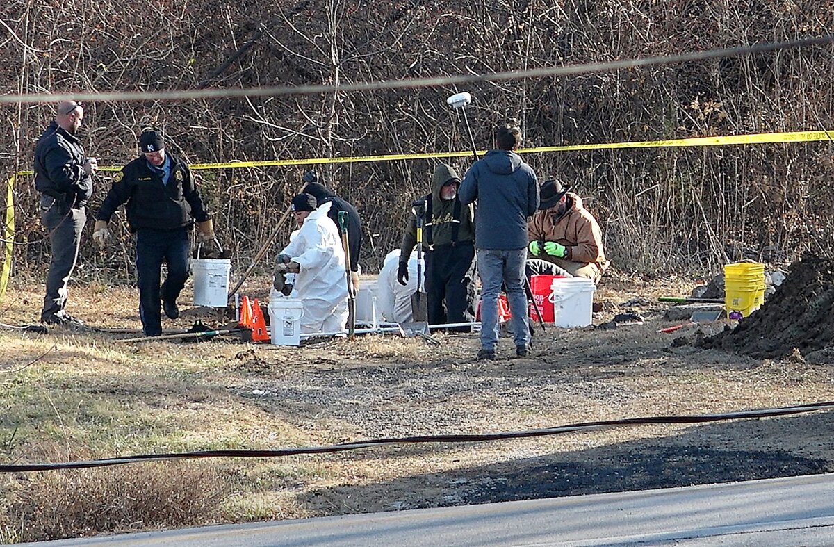 Using ground-penetrating radar, police in Kansas City, Kansas, discovered an “anomaly” during a search for evidence related to the disappearance of Star Boomer 20 years ago. On Tuesday, Dec. 3, 2019, police work in the empty lot in the 1700 block of South 49th Street, where Boomer’s residence once stood. Boomer was last seen Feb. 23, 1999, at Uncle Mike’s, a bar a couple blocks away that no longer exists.