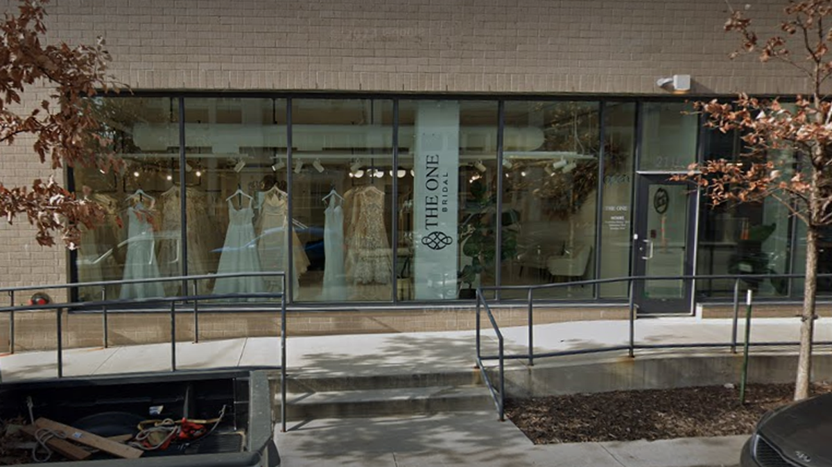 The One Bridal in Kansas City may close its doors after a drop in sales and negative reviews that have hurt the business since September 2022, according to the store’s owner Ashley Jones. This Google Maps Street View image shows the store in December 2023.
