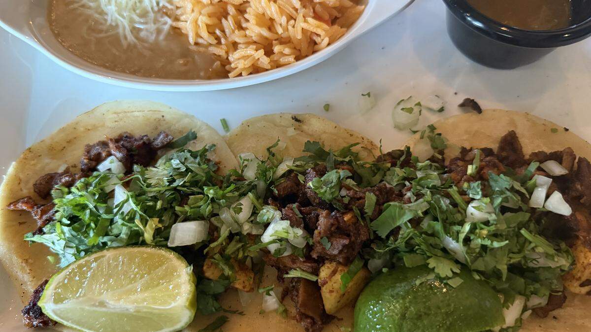 Añejo sells Mexican street tacos and other dishes.