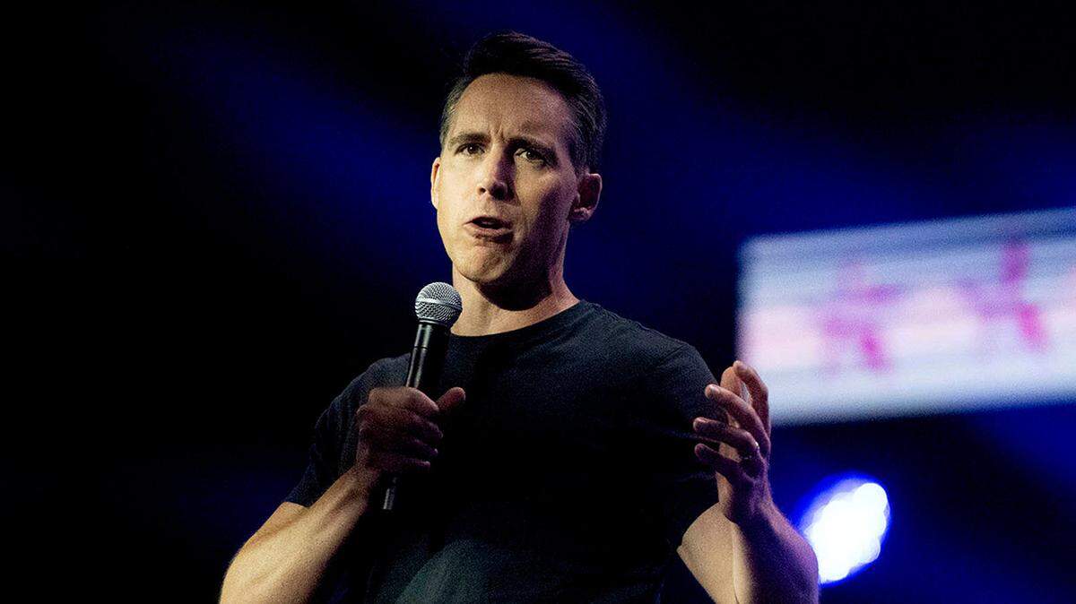 The Missouri senator claims he doesn’t want the nation to be led by a “strong man.” But he’s still fist-pumping for a politician who acts nothing like Jesus.
