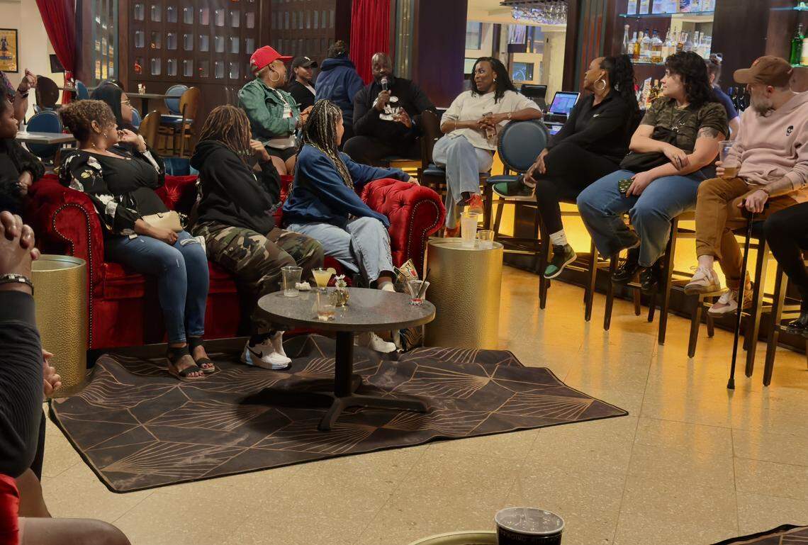 The Mainstreet Movie Club hosted post-film discussions at Johnnie’s Jazz Bar & Grille during their monthly meet-ups.